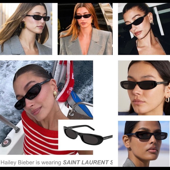 SAINT LAURENT CELEBS & INFLUENCERS FAV’S SEEN WORN ON HAILEY BIEBER MANY TIMES - Picture 2 of 16